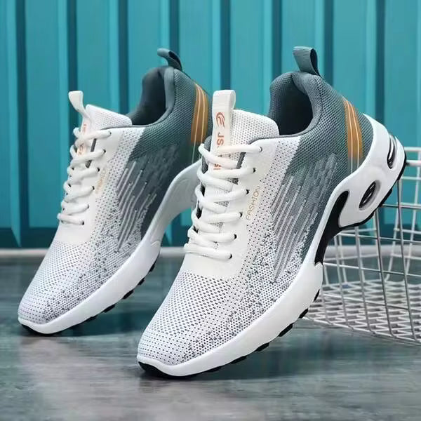 Men's Breathable Mesh Cushion Running Shoes – Non-Slip Lightweight Athletic Sneakers Gym & Walking-Tenis Para Hombre